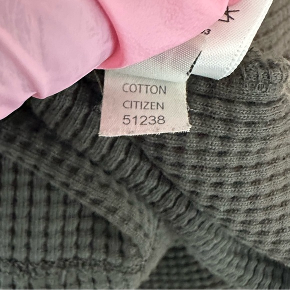 Cotton Citizen Waffle Knit Black Women’s Long Sleeve Shirt Dress Size M - Picture 10 of 10